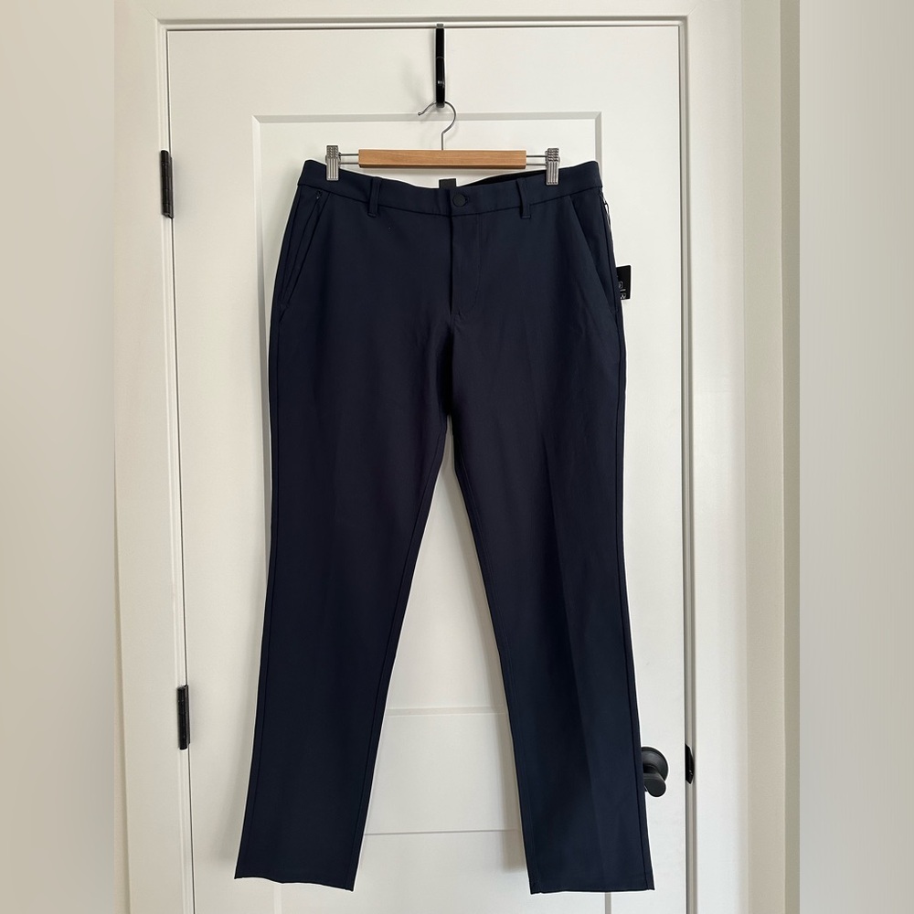 NWT 7 DIAMONDS Infinity Athletic Chino Pant 32x32 True Navy